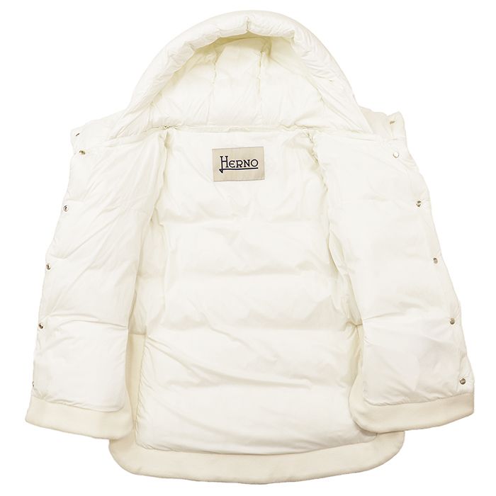 HERNO」 ダウンジャケット 40 ホワイト レディース 極美品】Herno 
