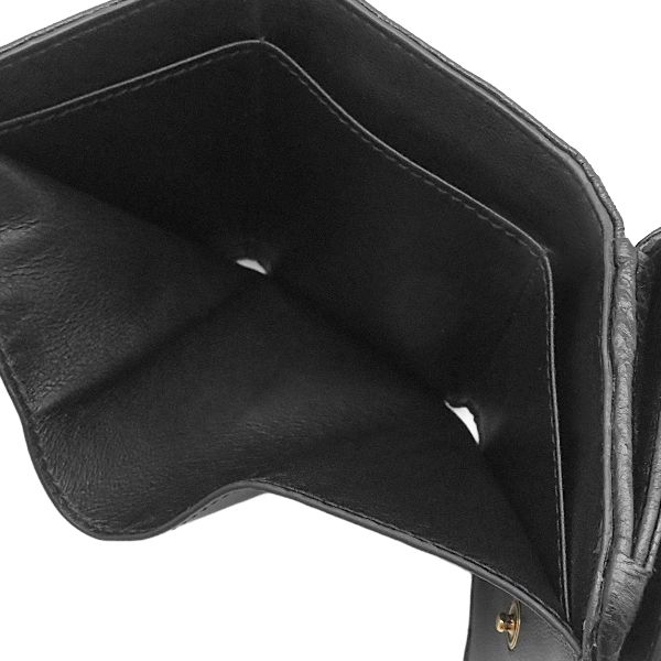 バレンシアガ BALENCIAGA 三つ折り財布 モナコ BBロゴ ミニ財布 ラムスキン ブラック ヴィンテージ金具 黒 MONACO コンパクトウォレット 765467 【箱】【中古】 バレンシアガ BALENCIAGA 三つ折り財布 モナコ BBロゴ ミニ財布 ラムスキン ブラック ヴィンテージ金具 黒 MONACO コンパクトウォレット 765467 【箱】【中古】