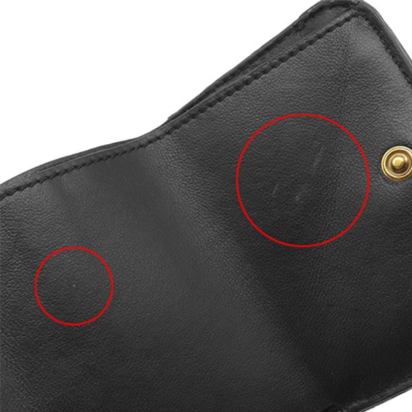 バレンシアガ BALENCIAGA 三つ折り財布 モナコ BBロゴ ミニ財布 ラムスキン ブラック ヴィンテージ金具 黒 MONACO コンパクトウォレット 765467 【箱】【中古】 バレンシアガ BALENCIAGA 三つ折り財布 モナコ BBロゴ ミニ財布 ラムスキン ブラック ヴィンテージ金具 黒 MONACO コンパクトウォレット 765467 【箱】【中古】