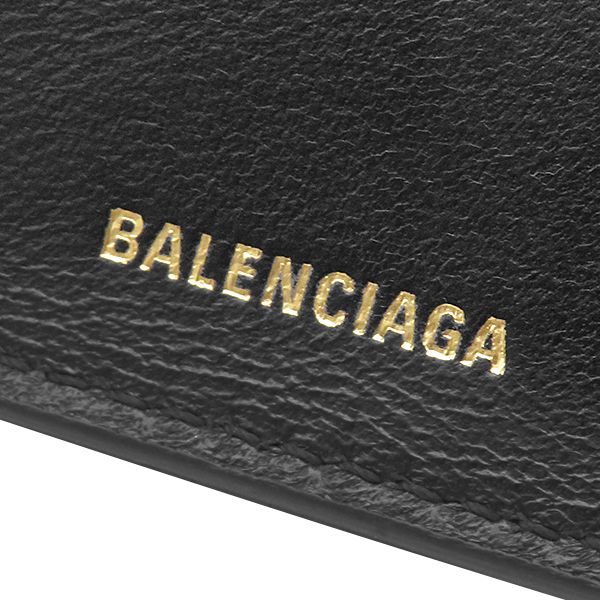 バレンシアガ BALENCIAGA 三つ折り財布 モナコ BBロゴ ミニ財布 ラムスキン ブラック ヴィンテージ金具 黒 MONACO コンパクトウォレット 765467 【箱】【中古】 バレンシアガ BALENCIAGA 三つ折り財布 モナコ BBロゴ ミニ財布 ラムスキン ブラック ヴィンテージ金具 黒 MONACO コンパクトウォレット 765467 【箱】【中古】