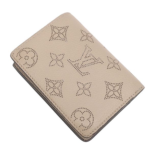 ルイヴィトン LOUIS VUITTON 二つ折り財布 ポルトフォイユ クレア モノグラムマヒナ ガレ シルバー金具 小銭入れ コンパクト M80817 RFID【中古】