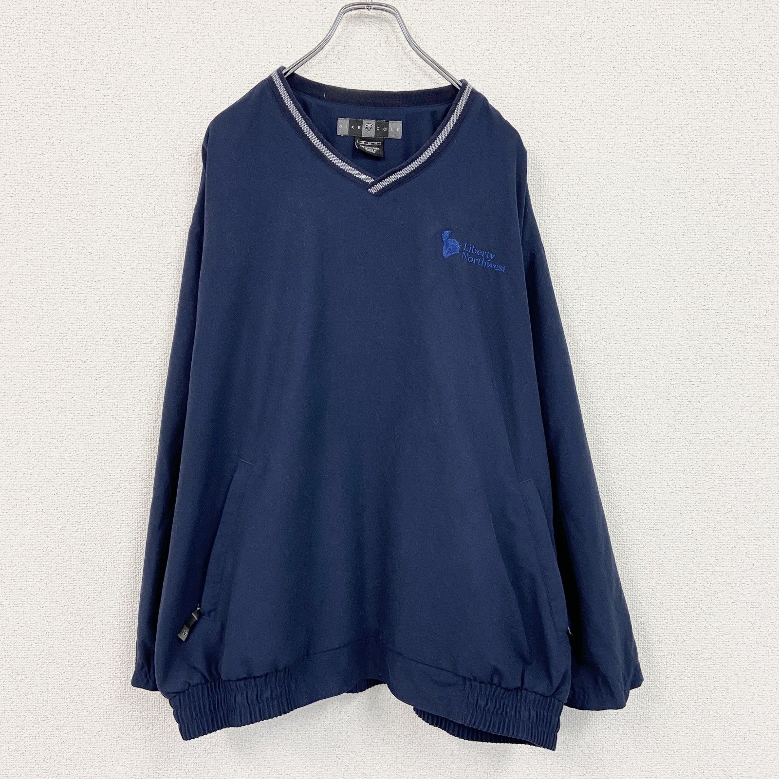 00s NIKE GOLF ナイキゴルフ プルオーバージャケット ヴィンテージ 紺 