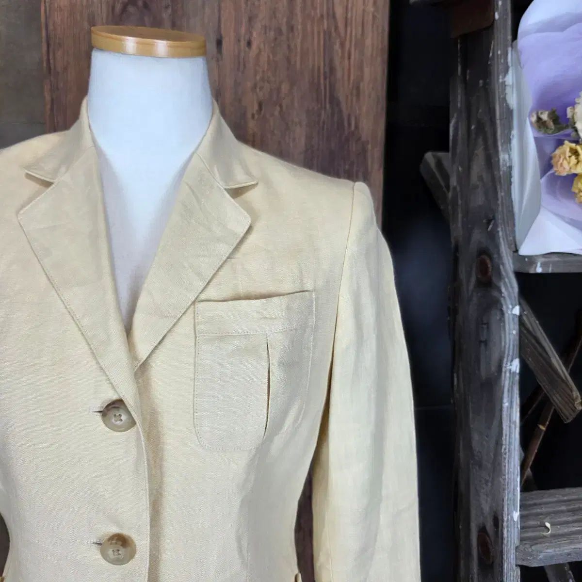 RALPH LAUREN リネン ブレーザー