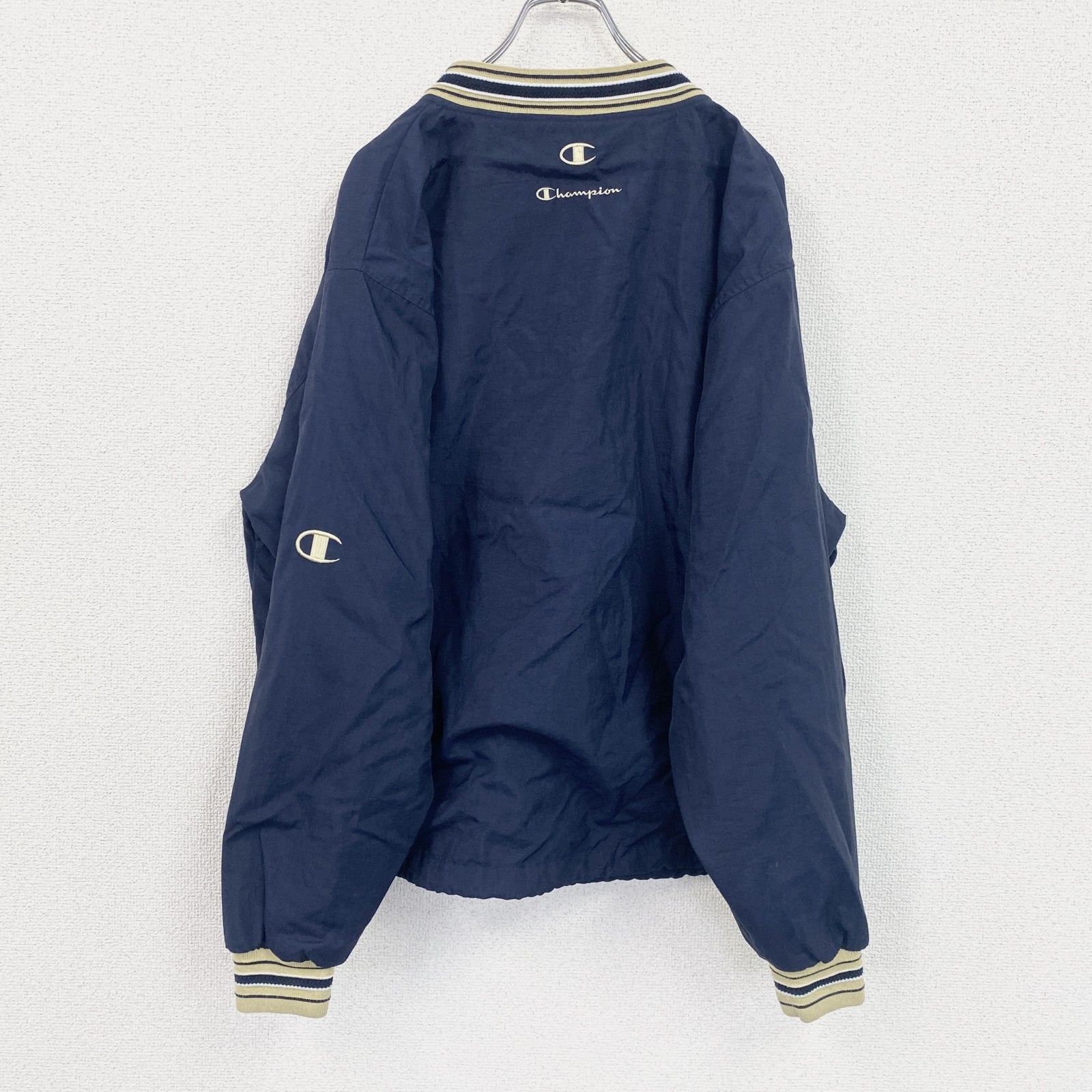 90s champion チャンピオン プルオーバーナイロンジャケット 