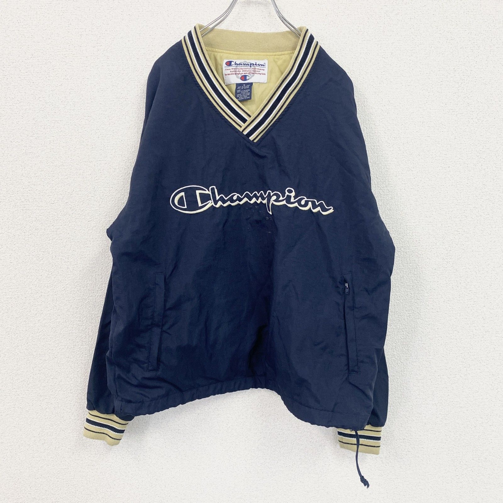 90s champion チャンピオン プルオーバーナイロンジャケット 