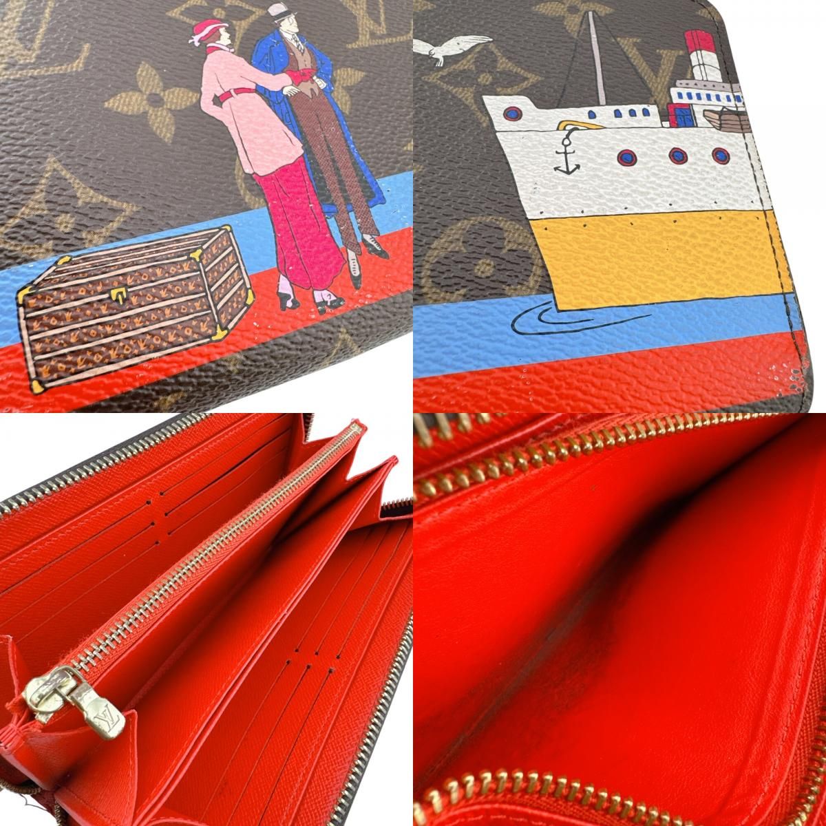 ルイヴィトン イリュストレ・クルーズ ジッピーウォレット モノグラム 長財布