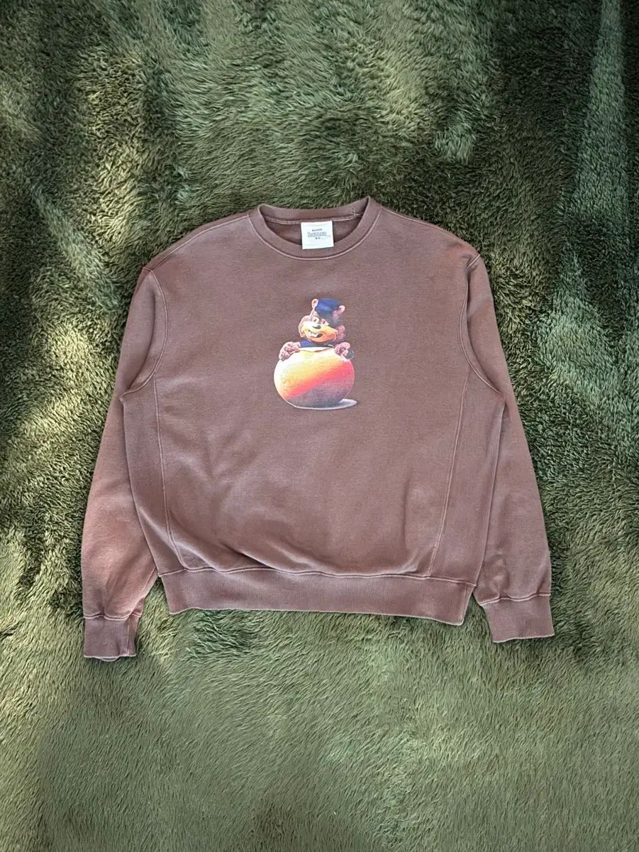 S BALANSA (サウンドショップバランサ) X BEAKER (ビーカー) コラボ スウェットシャツ ブラウン