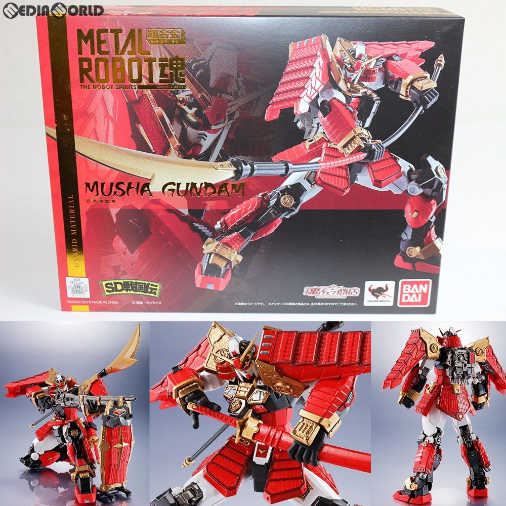 L ROBOT魂 武者頑駄無 SD戦国伝 レビュー】METAL ROBOT魂 〈SIDE MS〉 武者頑駄無