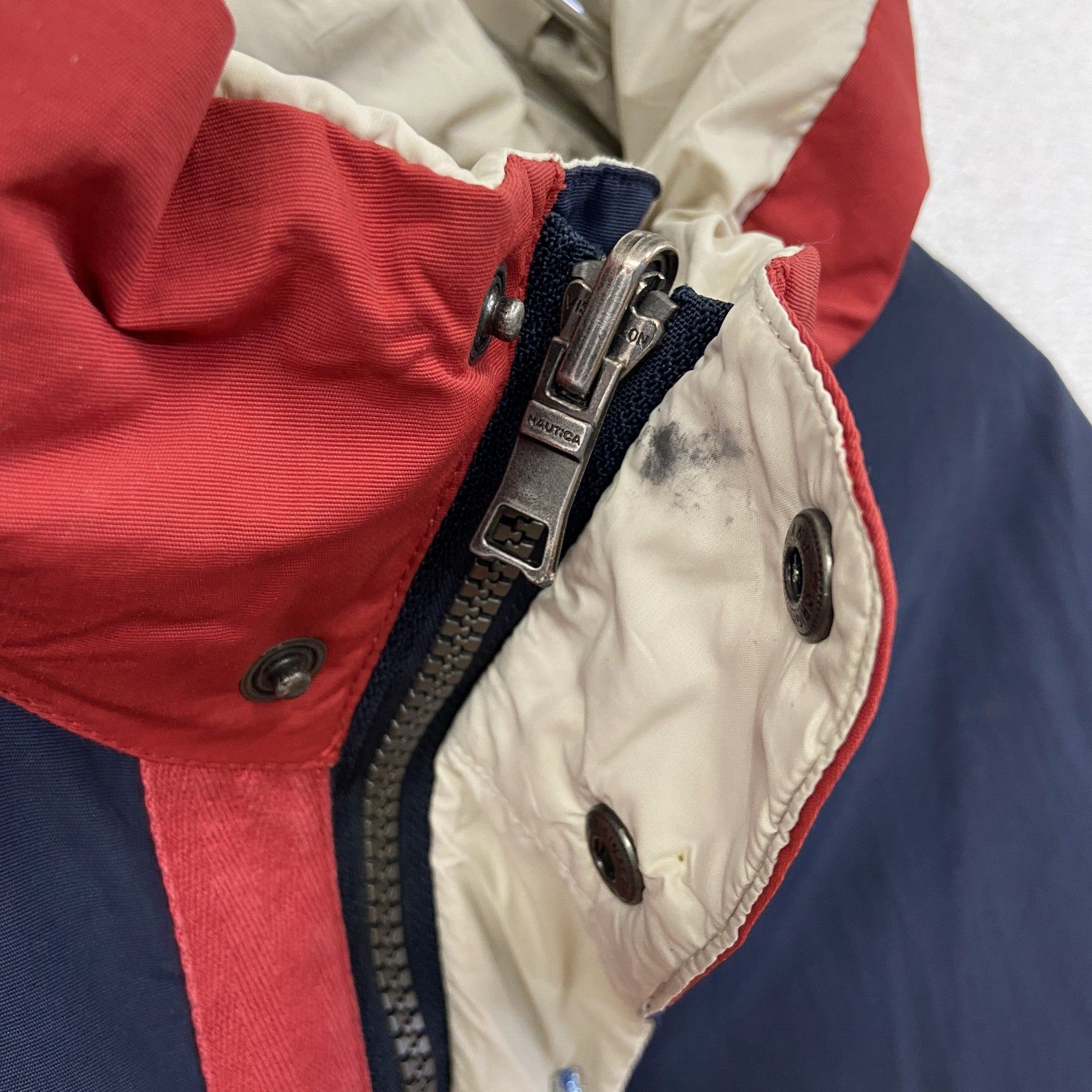 NAUTICA ノーティカ リバーシブルダウンジャケット 紺 ネイビー 