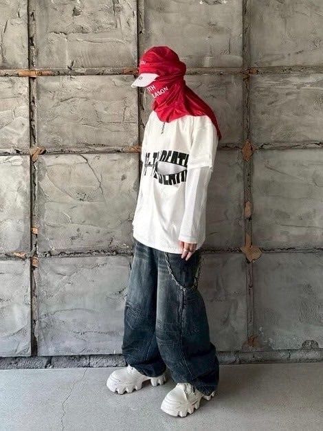 新品未使用【roaringrad】LAYERED ZIPPER T-SHIRTS