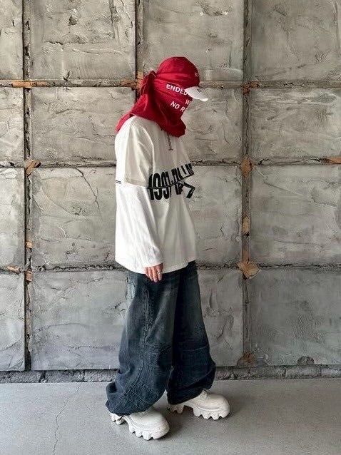 新品未使用【roaringrad】LAYERED ZIPPER T-SHIRTS