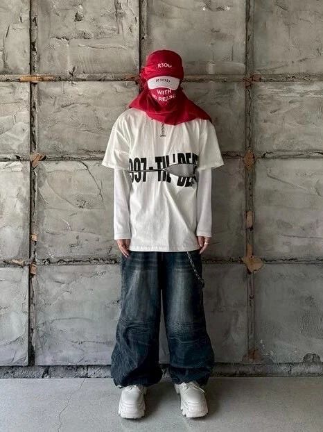 新品未使用【roaringrad】LAYERED ZIPPER T-SHIRTSTシャツ