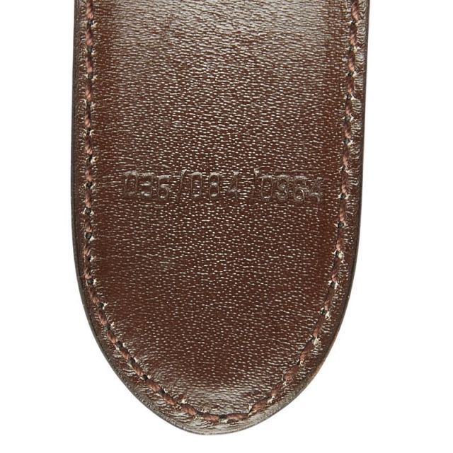 中古 グッチ オールドグッチ ベルト サイズ：95/38 036 084 0964 ブラック ブラウン レザー メンズ GUCCI 【送料無料】【名谷店】