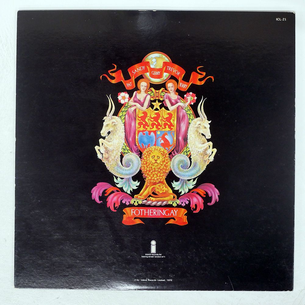 国内盤 FOTHERINGAY/SAME/ISLAND ICL21 LP 国内盤 FOTHERINGAY/SAME/ISLAND ICL21 LP