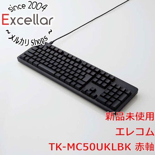 [bn:6] ELECOM　有線メカニカルフルキーボード TK-MC50UKLBK 赤軸　ブラック