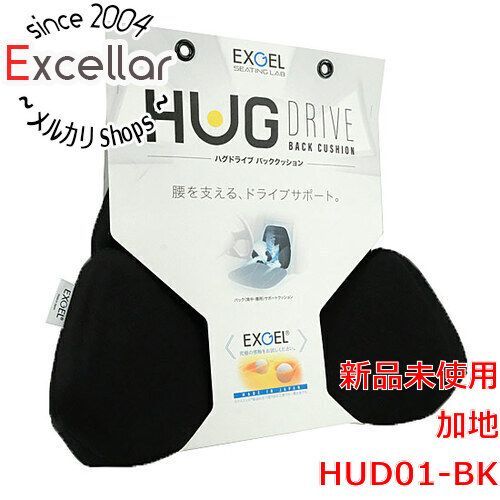 [bn:16] 加地　EXGEL ハグドライブバッククッション　HUD01-BK　ブラック