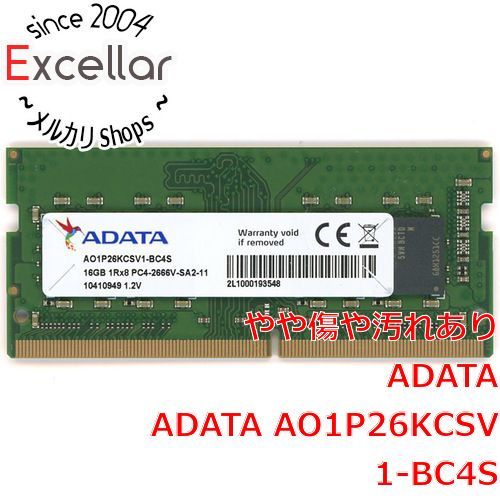 S*I様 【動作確認済み】ADATA 16GB DDR4-2666 1枚 ADATA 16GB DDR4-2666 SO-DIMM 中古 動作確認済 - メルカリ