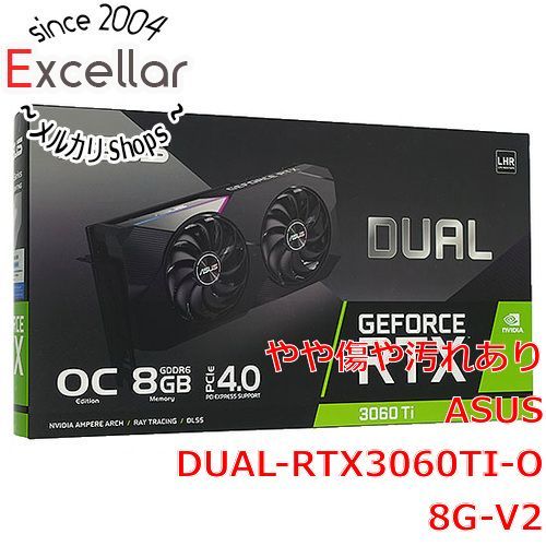 bn:12] ASUS グラボ DUAL-RTX3060TI-O8G-V2 PCIExp 8GB 元箱あり