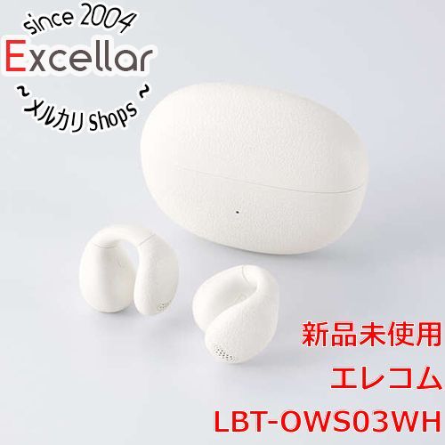 [bn:9] ELECOM　オープンイヤー型イヤーカフタイプ完全ワイヤレスイヤホン　LBT-OWS03WH　ホワイト 4,152円