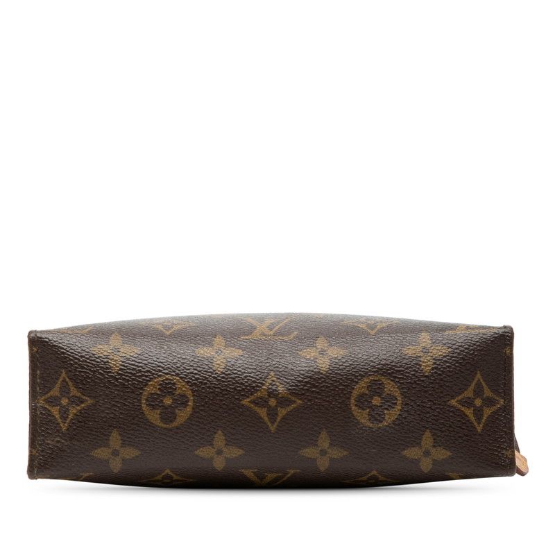 ルイ ヴィトン モノグラム ポシェット トワレット19 ポーチ M47544 ブラウン PVC レザー レディース LOUIS VUITTON【1-0266085】