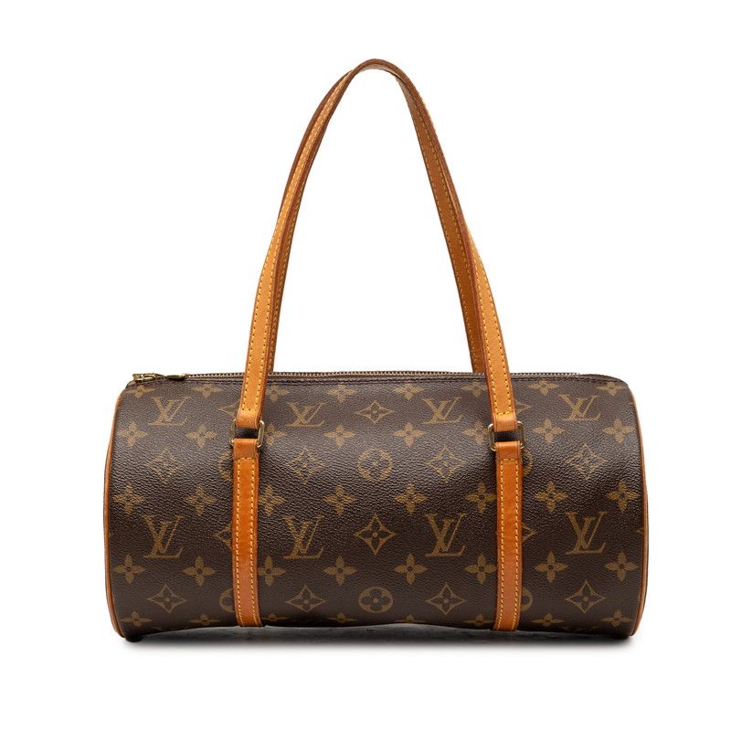 ルイ ヴィトン モノグラム パピヨン30 ハンドバッグ M51385 ブラウン PVC レザー レディース LOUIS VUITTON【240-68339】