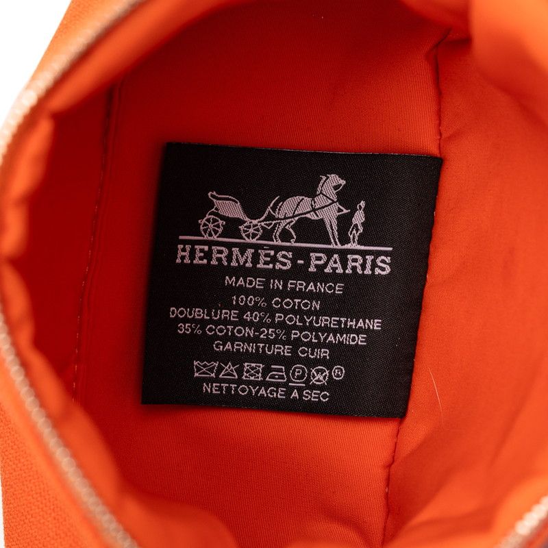 エルメス ボリードポーチ16 ミニミニ ポーチ 小物入れ オレンジ キャンバス レディース HERMES【240-68382】 エルメス ボリードポーチ16 ミニミニ ポーチ 小物入れ オレンジ キャンバス レディース HERMES【240-68382】