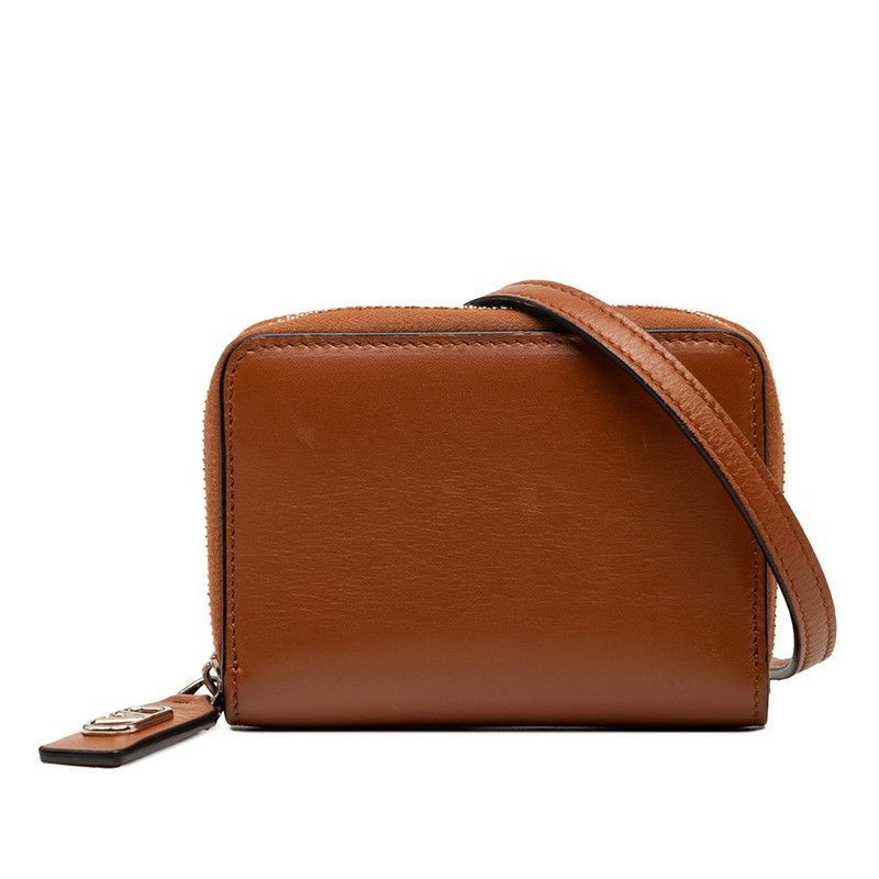 ヴァレンティノ カードケース コインケース ブラウン レザー レディース VALENTINO【1-0268606】