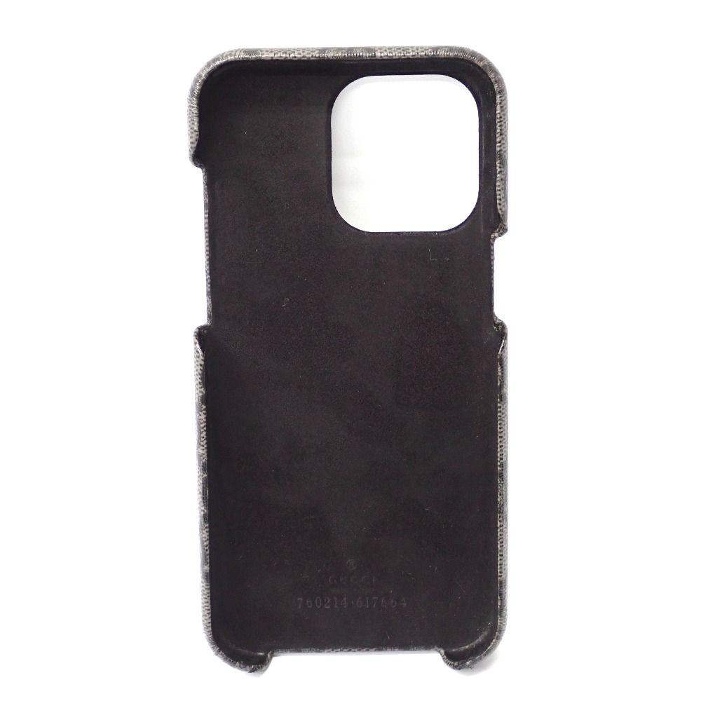 Ft642743 グッチ 携帯・スマホアクセサリー スマホケース オフィディア iPhone15 Pro MAX用 GGスプリーム 760214・617664 グレー GUCCI 中古