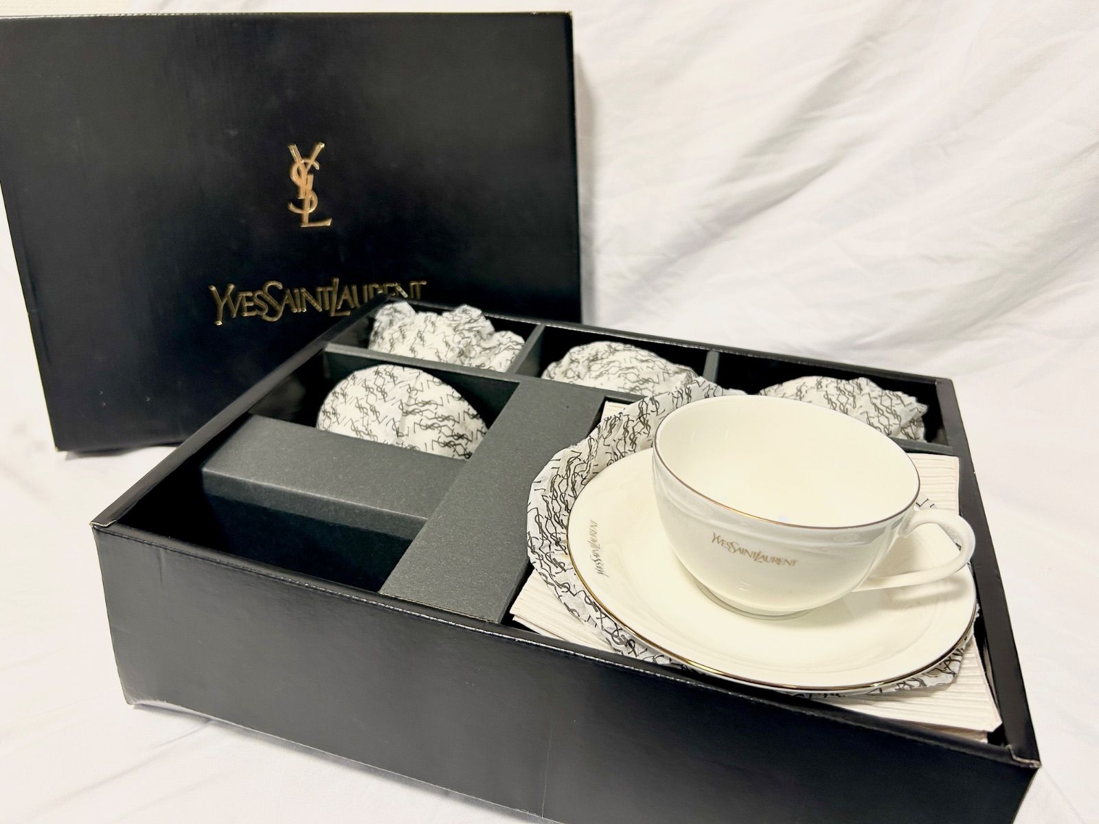 YSL × Yamaka｜5客コーヒーセット｜ヴィンテージ｜箱あり