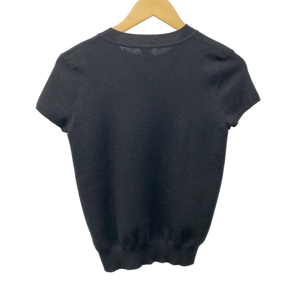 HERMES(エルメス) 半袖セーター サイズ36 S レディース - 3H2631D6 黒 HERMES(エルメス) 半袖セーター サイズ36 S レディース - 3H2631D6 黒