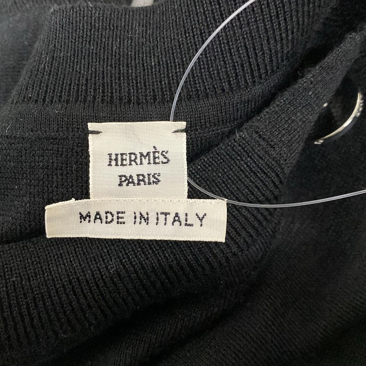 HERMES(エルメス) 半袖セーター サイズ36 S レディース - 3H2631D6 黒 HERMES(エルメス) 半袖セーター サイズ36 S レディース - 3H2631D6 黒