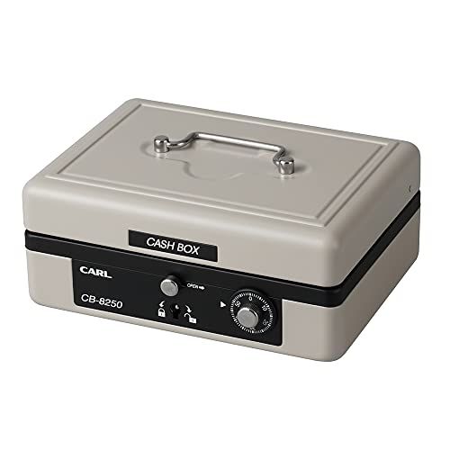 カール事務器 手提げ金庫 キャッシュボックス そとレジ A6 グレー CB-8250-Dpms 0d411503