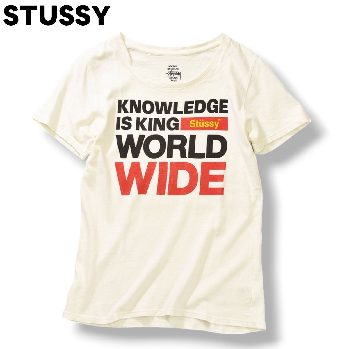 人気】 日本製 ステューシー STUSSY 『 KNOWLEDGE IS KING STUSSY 