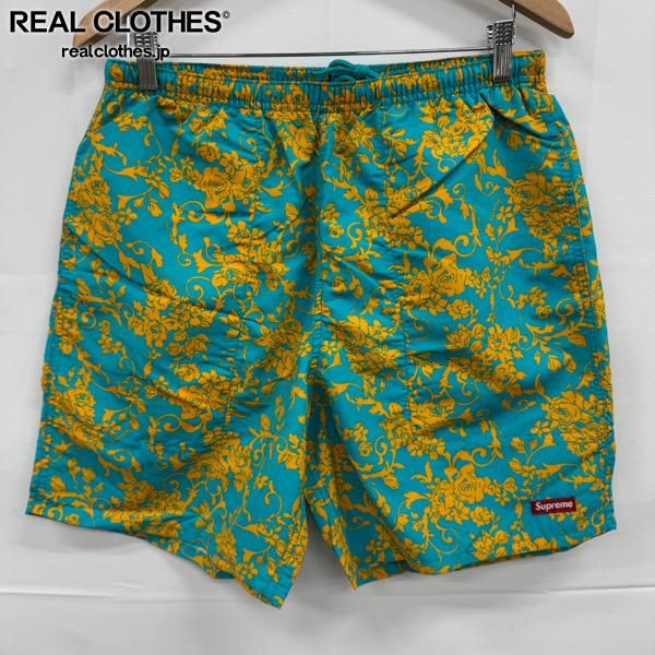 【未使用】Supreme/シュプリーム【20SS】Nylon Water Short/ナイロン ウォーター ショーツ/ショートパンツ/ティール フローラル/M