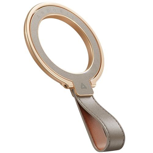 【2026高級牛革製 MagStand Pro】 Andobil スマホリング Magsafe マグセーフ リング 革【横縦両立機能特化&超?磁力&牛革素材】 バンカーリング 両面 マグネット スマホ リング 角度調整可能 簡単着脱 マグネッ 7c9caaef