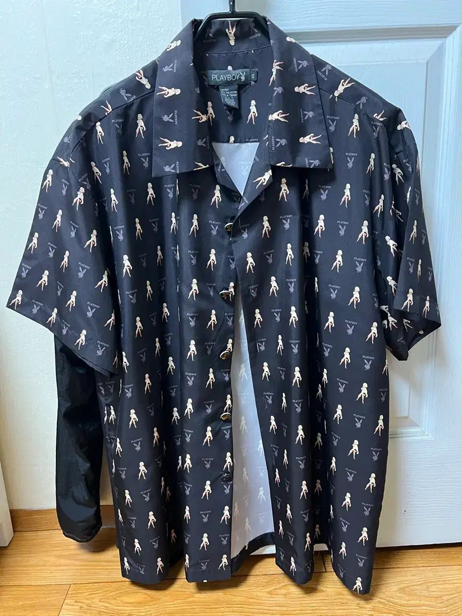 プレイボーイ オーバオール プリント シャツ XL