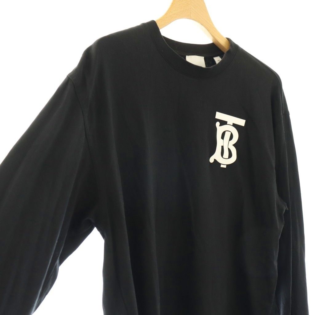 BURBERRY バーバリー TBロゴ 長袖カットソー ブラック バーバリー BURBERRY TBロゴ トップスTシャツ カットソー ロンT XS