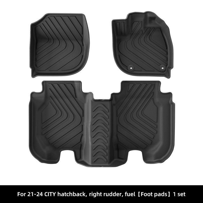 送料込 ホンダ シティ ハッチバック City Hatchback 右ハンドル 2021-2024 TPE フロアマット カーマット 簡単取付 美装 車内保護