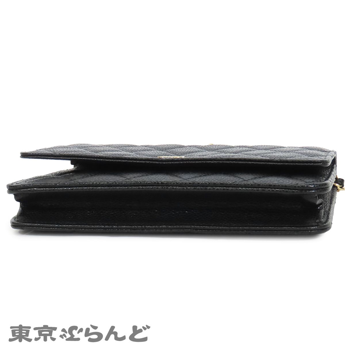 シャネル CHANEL チェーンウォレット ブラック 黒 ゴールド金具