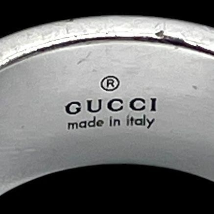 GUCCI グッチ リング 指輪 Gリング ロゴ 刻印 925 シルバー 表記12