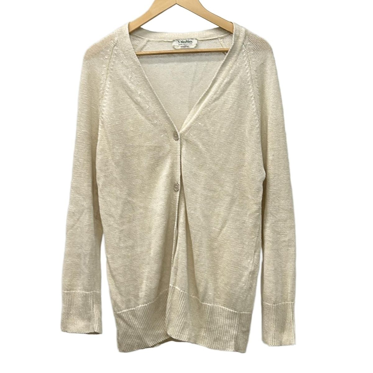 S Max Mara(マックスマーラ) カーディガン サイズM レディース - ベージュ 長袖
