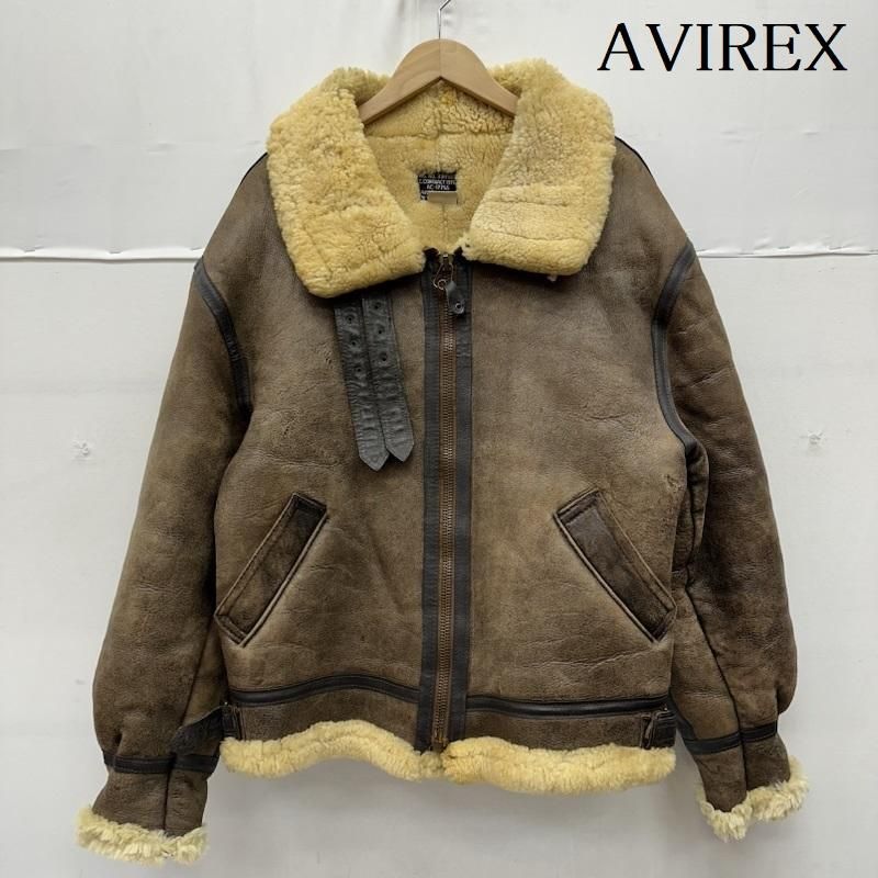 アヴィレックス B-3 ボア ムートン レザー フライト ジャケット AC-17755 メンズ 44 ISItems【USED】【古着】【中古】50159105