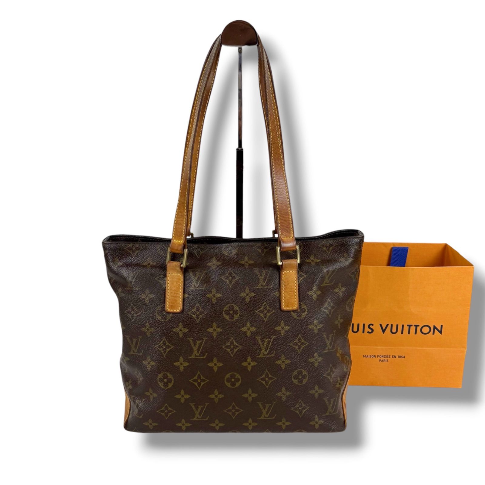 【鑑定済み】　ルイヴィトン　カバピアノ　モノグラム　トートバッグ　肩掛け　総柄 ルイヴィトン LOUIS VUITTON カバピアノ トートバッグ モノグラム