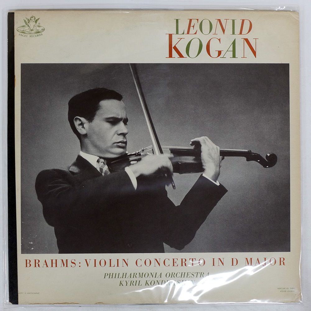 US盤 LEONID KOGAN/BRAHMS VIOLIN CONCERTO IN D MAJOR/ANGEL 35690 LP