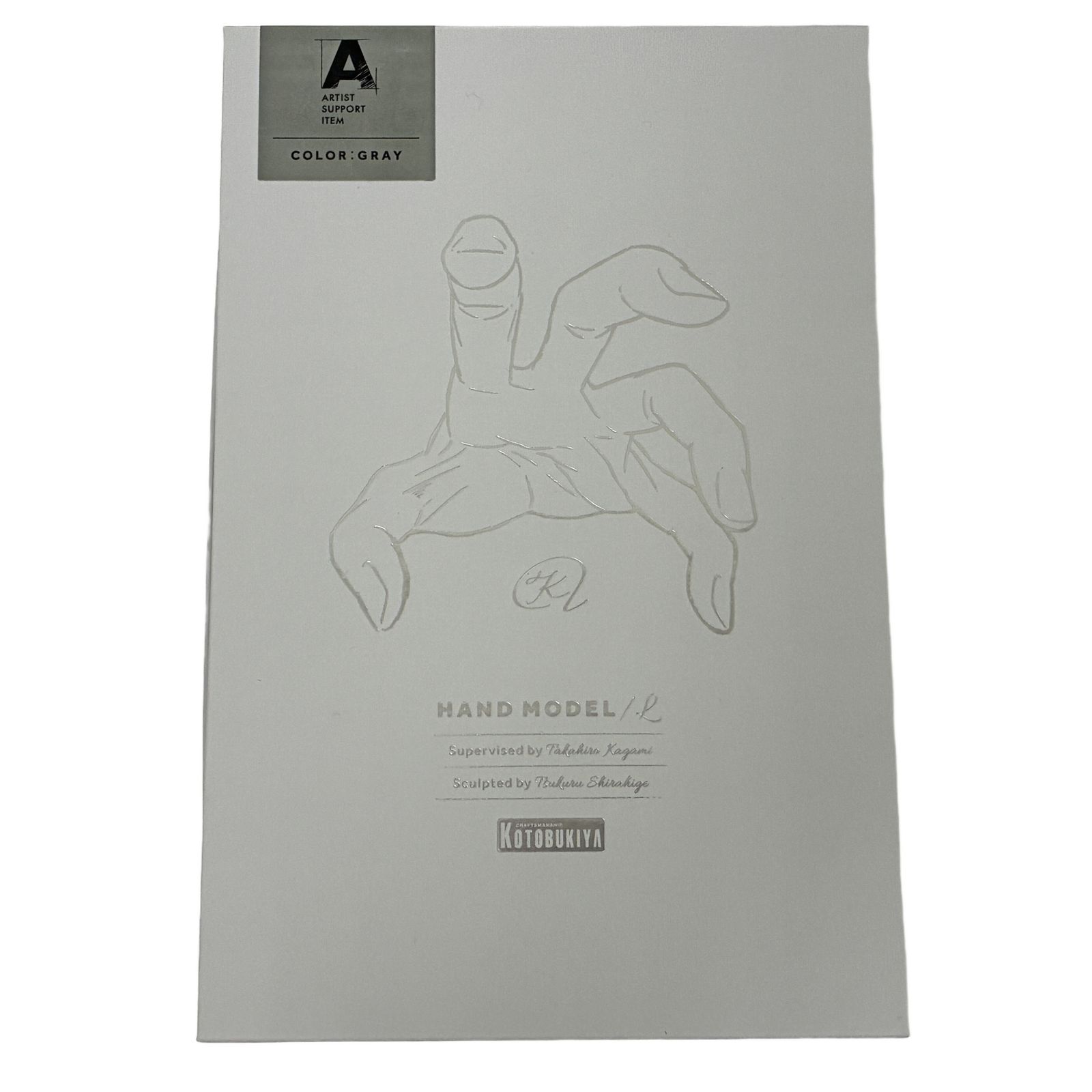 コトブキヤ ARTIST SUPPORT ITEM ハンドモデル L GRAY 1/1 アーティストサポートアイテム 左手 外箱開封済 内側未開封 未使用 T11219821