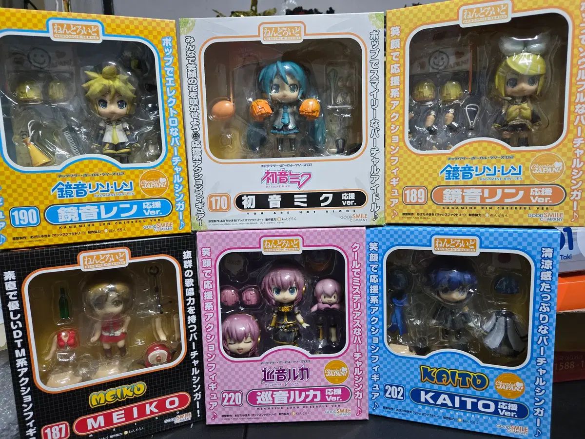 開封品) ねんどろいど × VOCALOID（ボーカロイド・ボカロ）応援バージョン 6種 まとめ