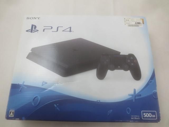ゲーム プレイステーション4 PS4本体 動作品 CUH-2100A ジェットブラック 箱 周辺機器 コントローラー 付き 【まとめ売り 中古品】