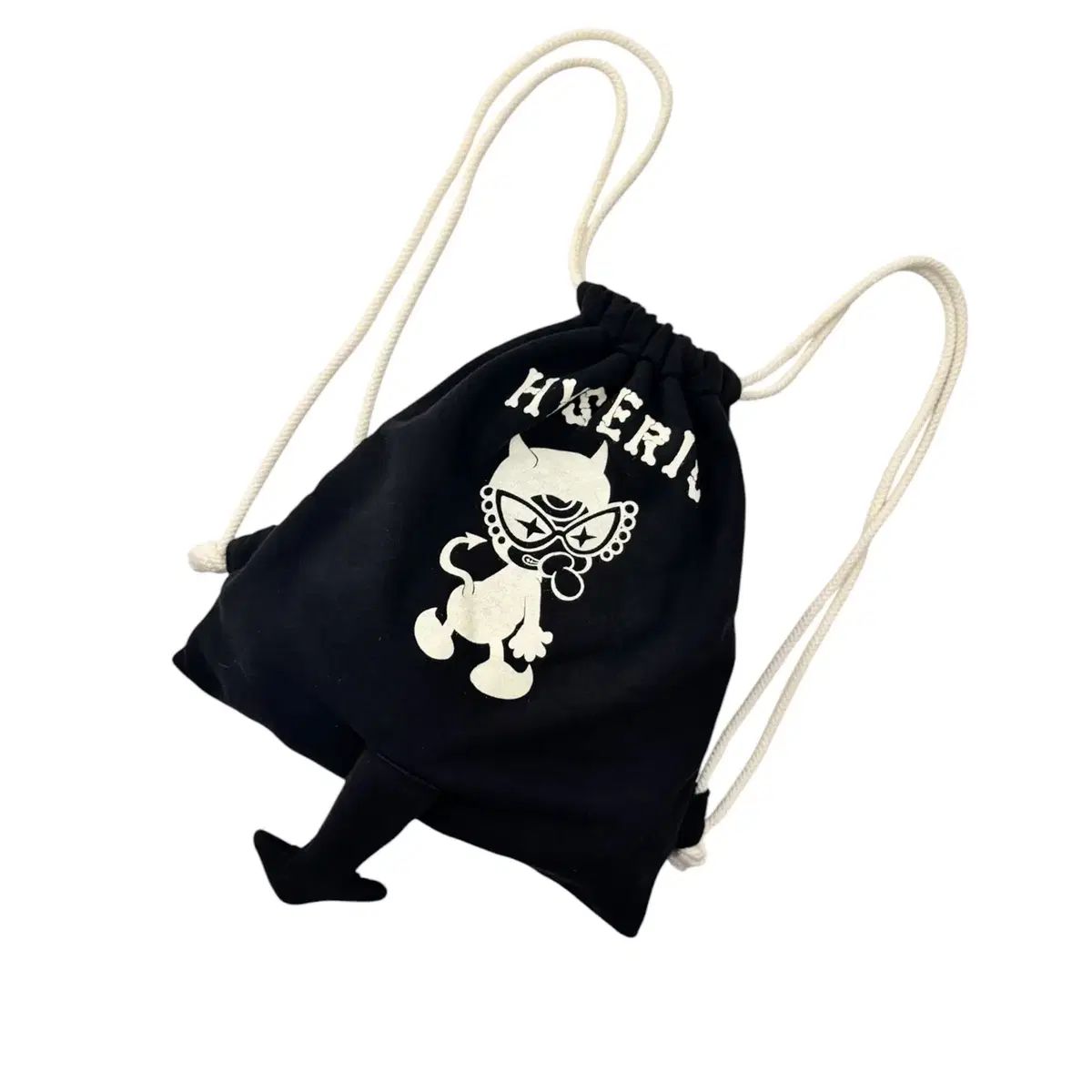 HYSTERIC GLAMOUR(ヒステリックグラマー) スウェット ナップサック バックパック ブラック