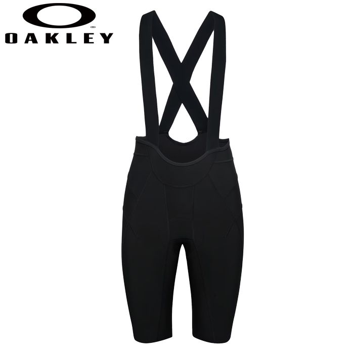 ロードバイク ウェア ビブパンツ OAKLEY Endurance Bib pitch black バイクアパレル 超圧縮 トレーニング