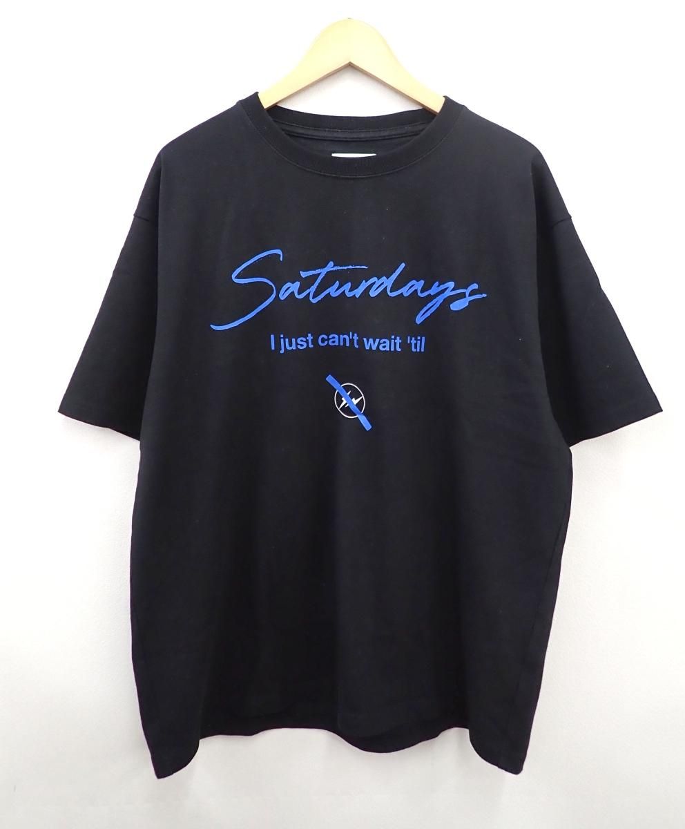 ★6923☆ATURDAYS SURF NYC×FRAGMENT DESIGN サタデーズサーフニューヨーク×フラグメントShort Sleeve 半袖Tシャツ BBM-55300-B　M 7,700円